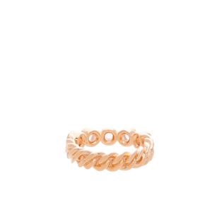 Hermes - Rose Gold Boucle Sellier "On The Rocks" Ring (52)