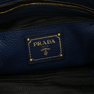 Prada - Navy Vitello Shoulder Bags