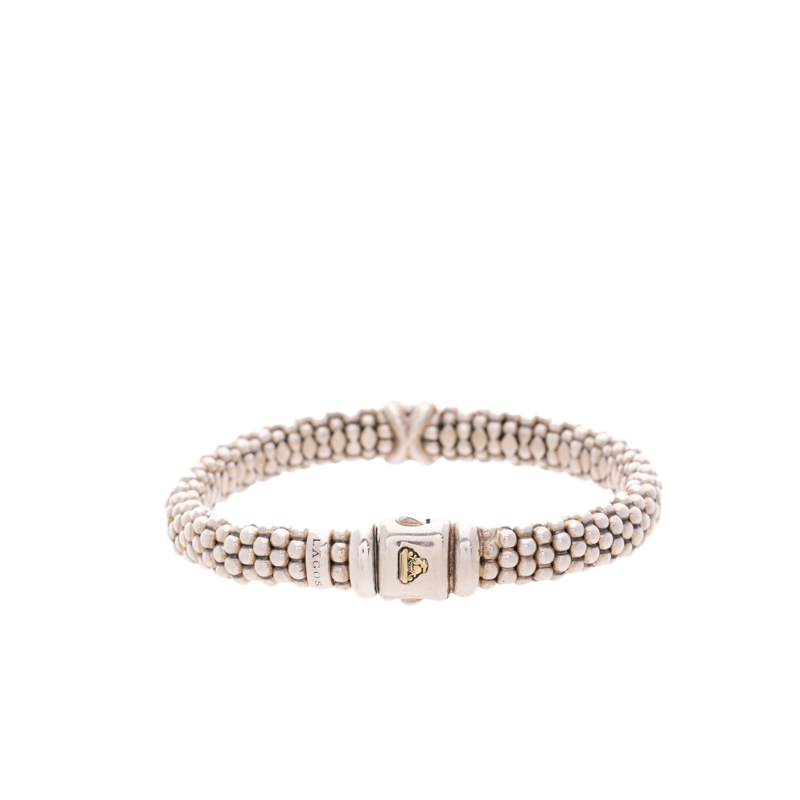 Lagos - Gold/Silver Single Station x Diamond Bracelet