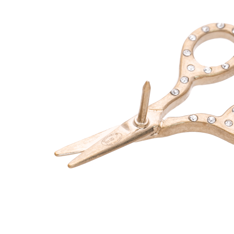 Chanel - Gold Scissor Pin