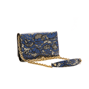 Louis Vuitton - Blue Floral Lace Twist WOC
