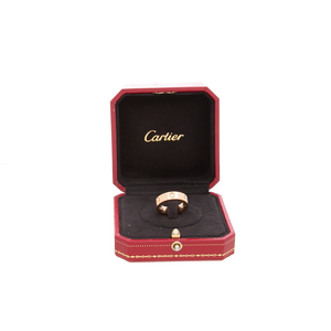 Cartier - Rose Gold 3 Diamond Love Ring (52)