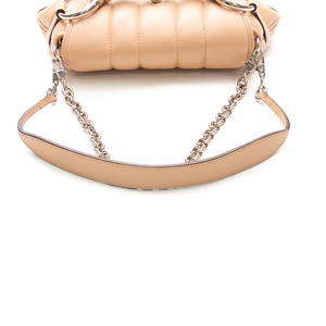 Gucci - Pink Nappa Matelasse Small Maxi Horsebit Shoulder Bag