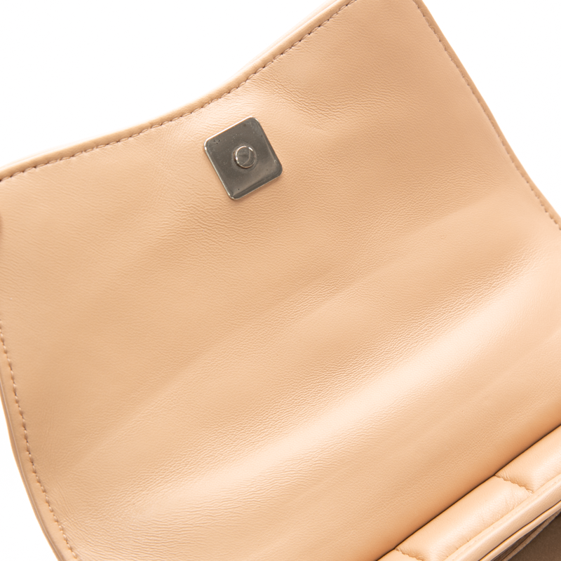 Gucci - Pink Nappa Matelasse Small Maxi Horsebit Shoulder Bag