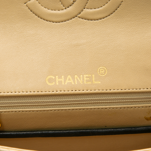 Chanel - Black/Tan VTG Square Mini Flap Crossbody Bag