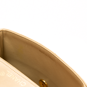 Chanel - Black/Tan VTG Square Mini Flap Crossbody Bag