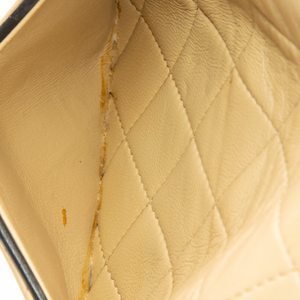 Chanel - Black/Tan VTG Square Mini Flap Crossbody Bag