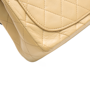 Chanel - Black/Tan VTG Square Mini Flap Crossbody Bag