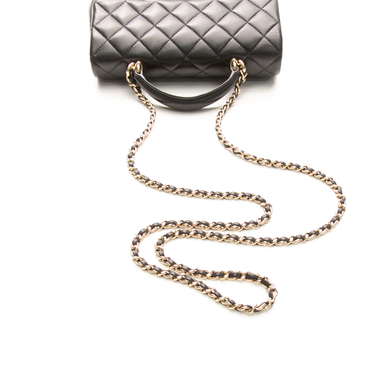 Classic Mini Rectangular Top Handle Flap Bag