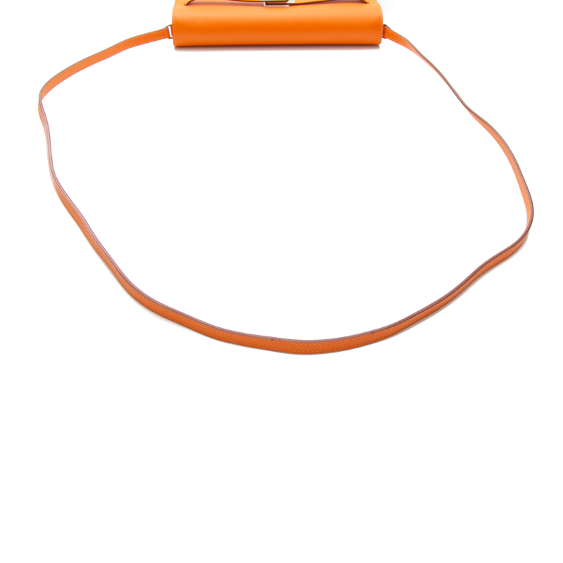 Kelly Classique To Go Wallet Orange Epsom Leather