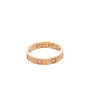 8 Diamond Small Love Ring - Size 7.5