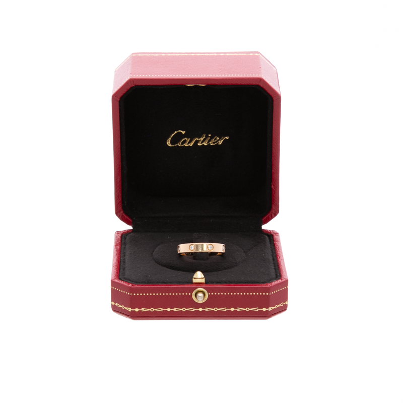8 Diamond Small Love Ring - Size 7.5