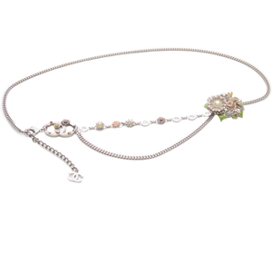 Vintage CC Floral Chain Belt