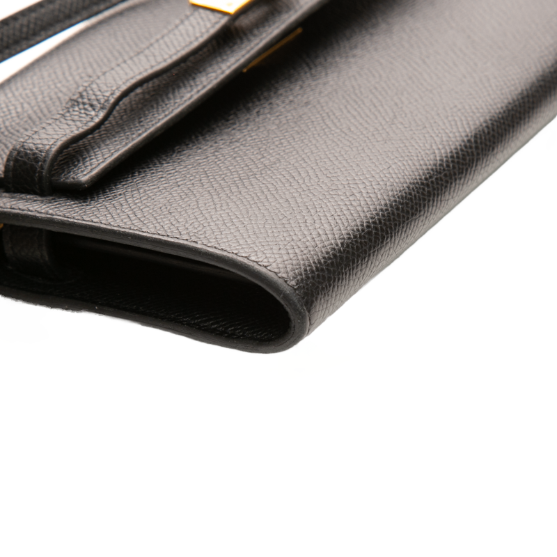 Kelly Classique To Go Wallet Black Epsom Leather