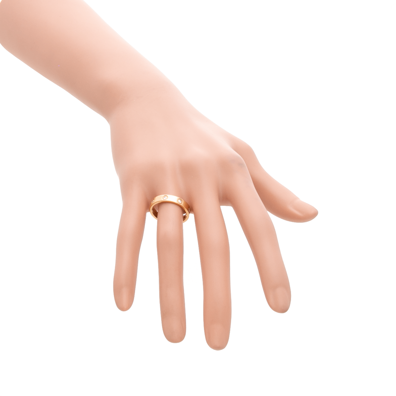 8 Diamond Small Love Ring - Size 7.5