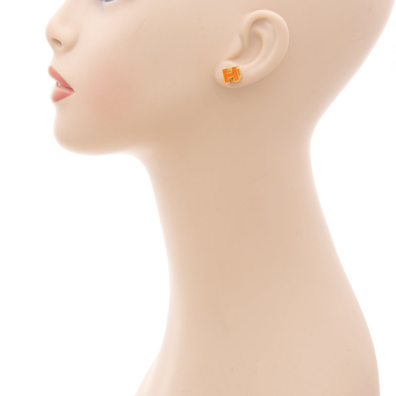 Hermes-Cage-d'H-Cube-Earrings-301002