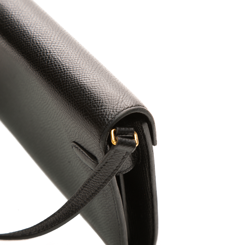 Kelly Classique To Go Wallet Black Epsom Leather