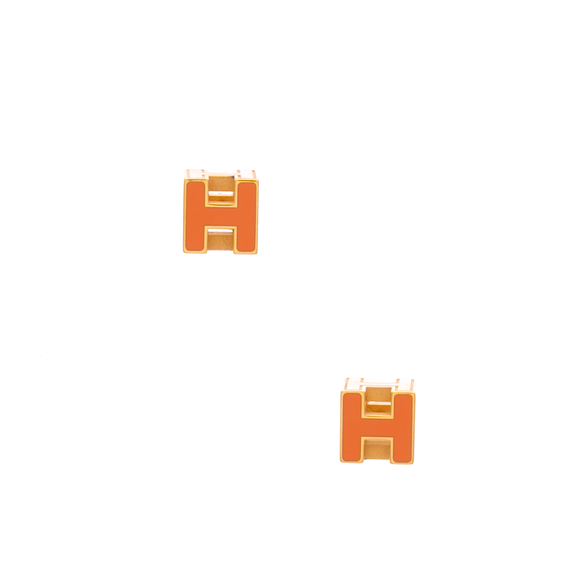 Hermes-Cage-d'H-Cube-Earrings-301002