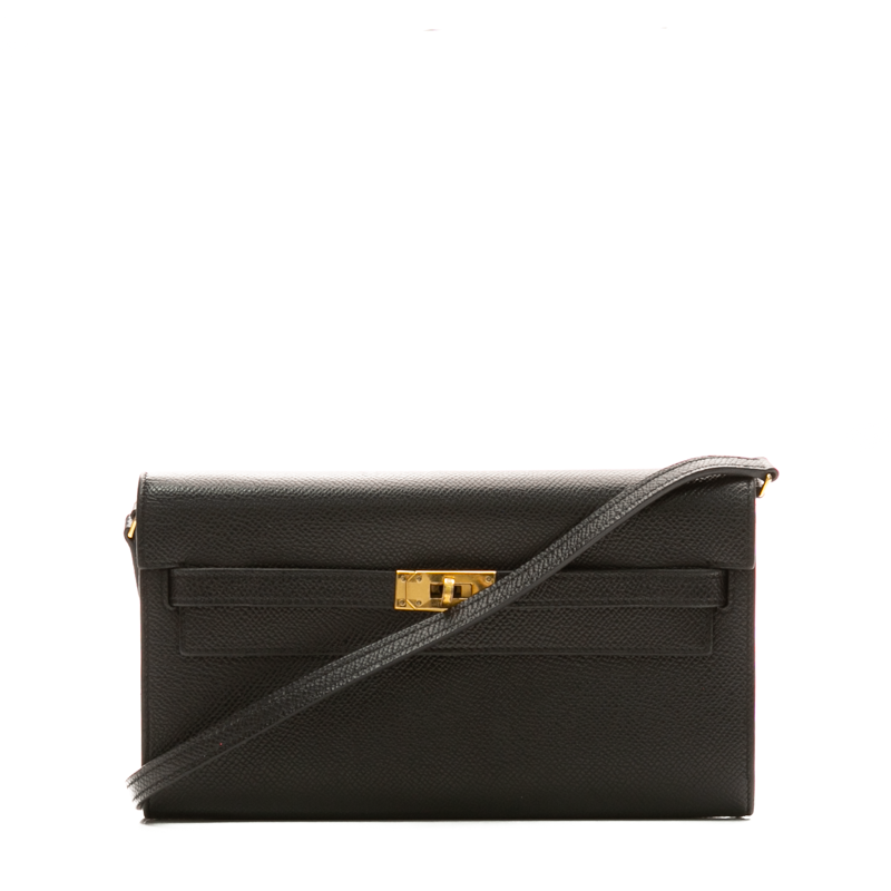 Hermes-Kelly-Classique-To-Go-Wallet- Black-Epsom-Leather-300993