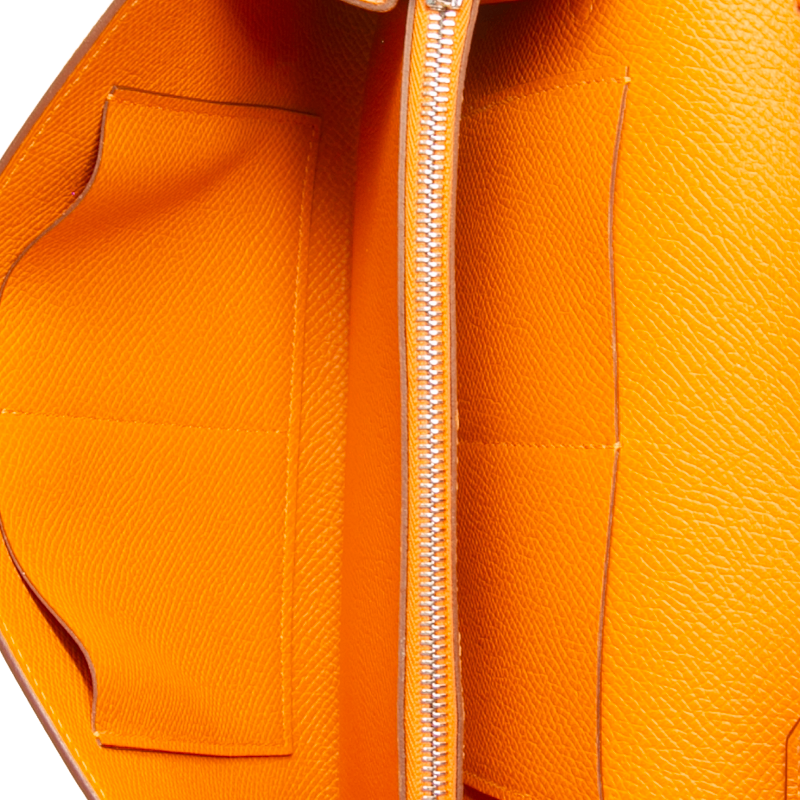 Kelly Classique To Go Wallet Orange Epsom Leather