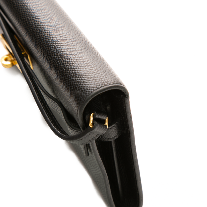 Kelly Classique To Go Wallet Black Epsom Leather
