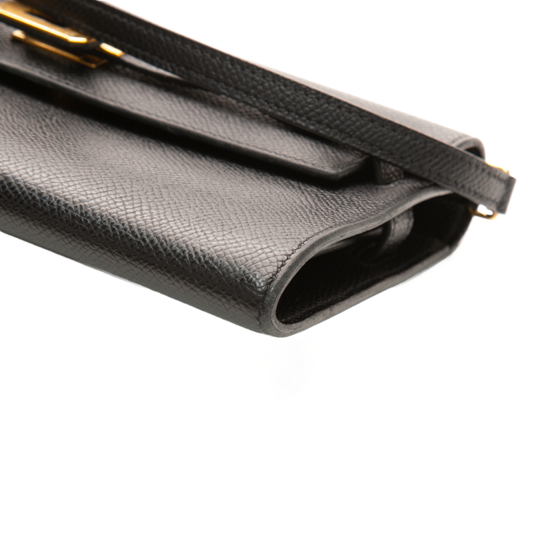 Kelly Classique To Go Wallet Black Epsom Leather
