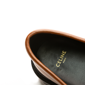 Celine - Brown Shearling Loafers (39.5) Margaret