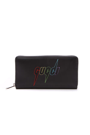 Gucci Rainbow Blade Zip Wallet - Black
