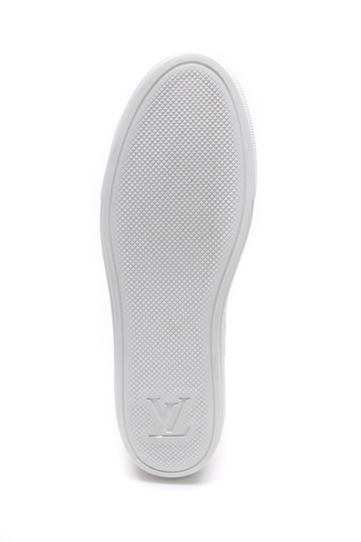 Louis Vuitton White Leather and Monogram Mesh Stellar Mules