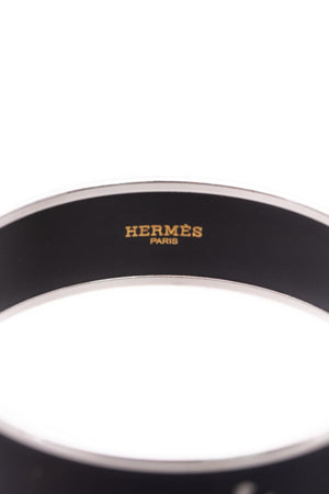Hermes Wide Caleche Bangle Bracelet