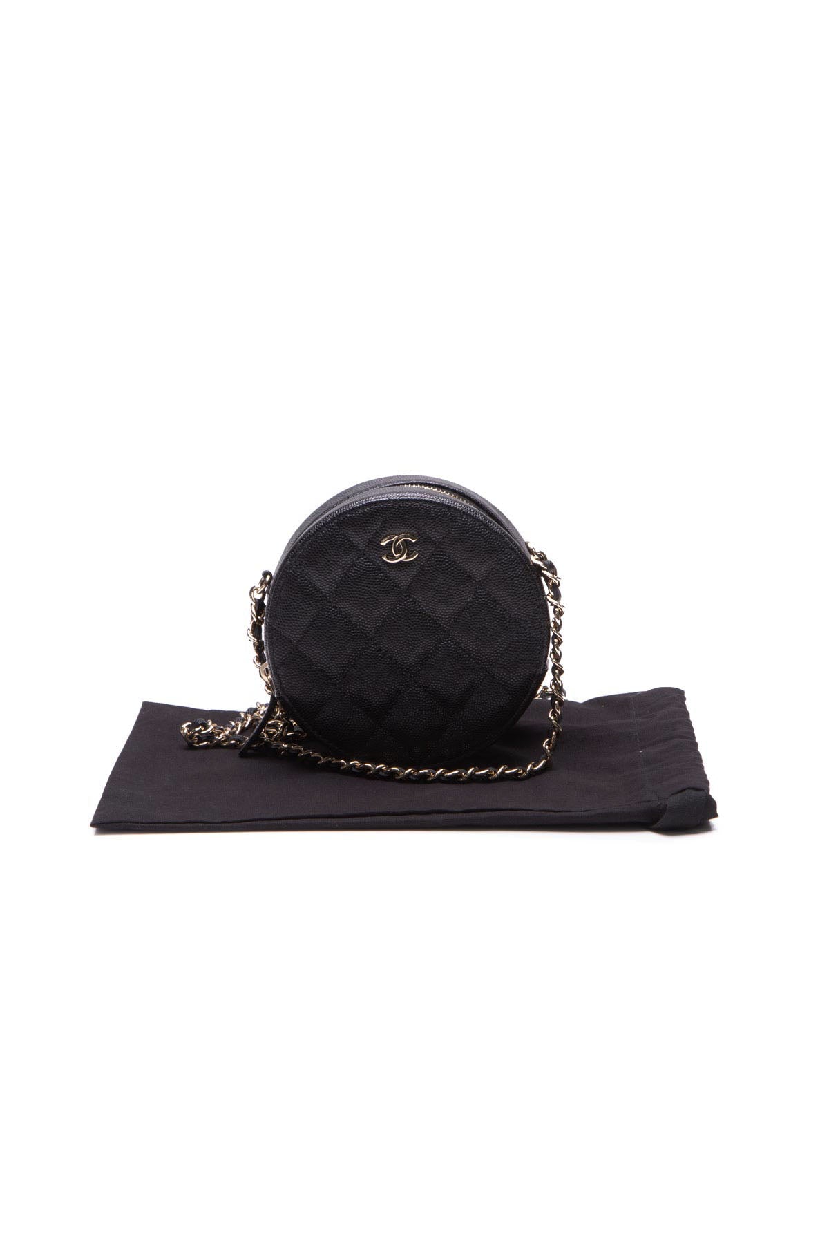 CHANEL Pre-Owned 2019 Round Classic Flap Shoulder Bag - Farfetch