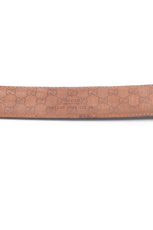 Gucci Interlocking G Leather Belt - Size 40