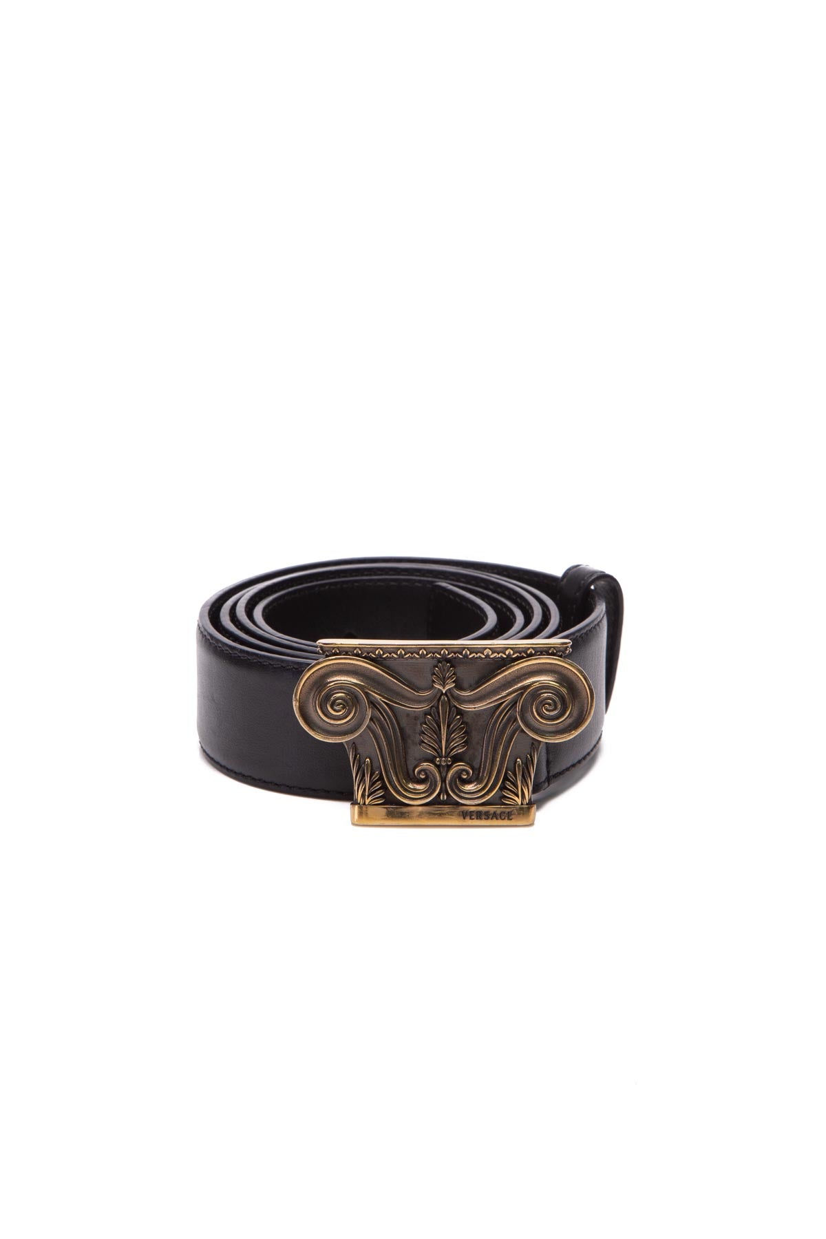Versace Medusa Rectangular Buckle Belt in Black for Men