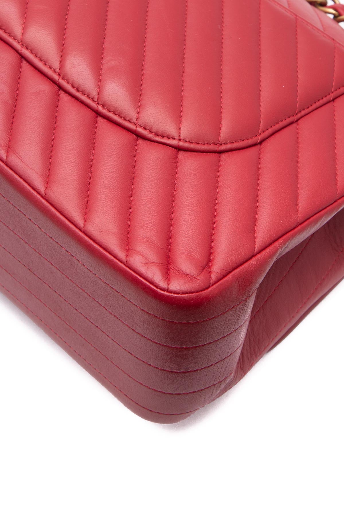 Chanel Chevron Jumbo Double Flap Bag