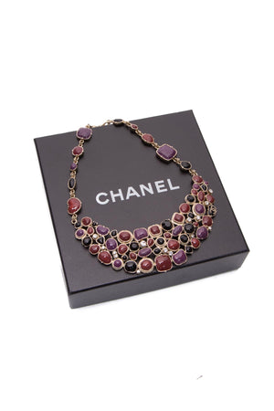 Chanel Gripoix CC Bib Necklace