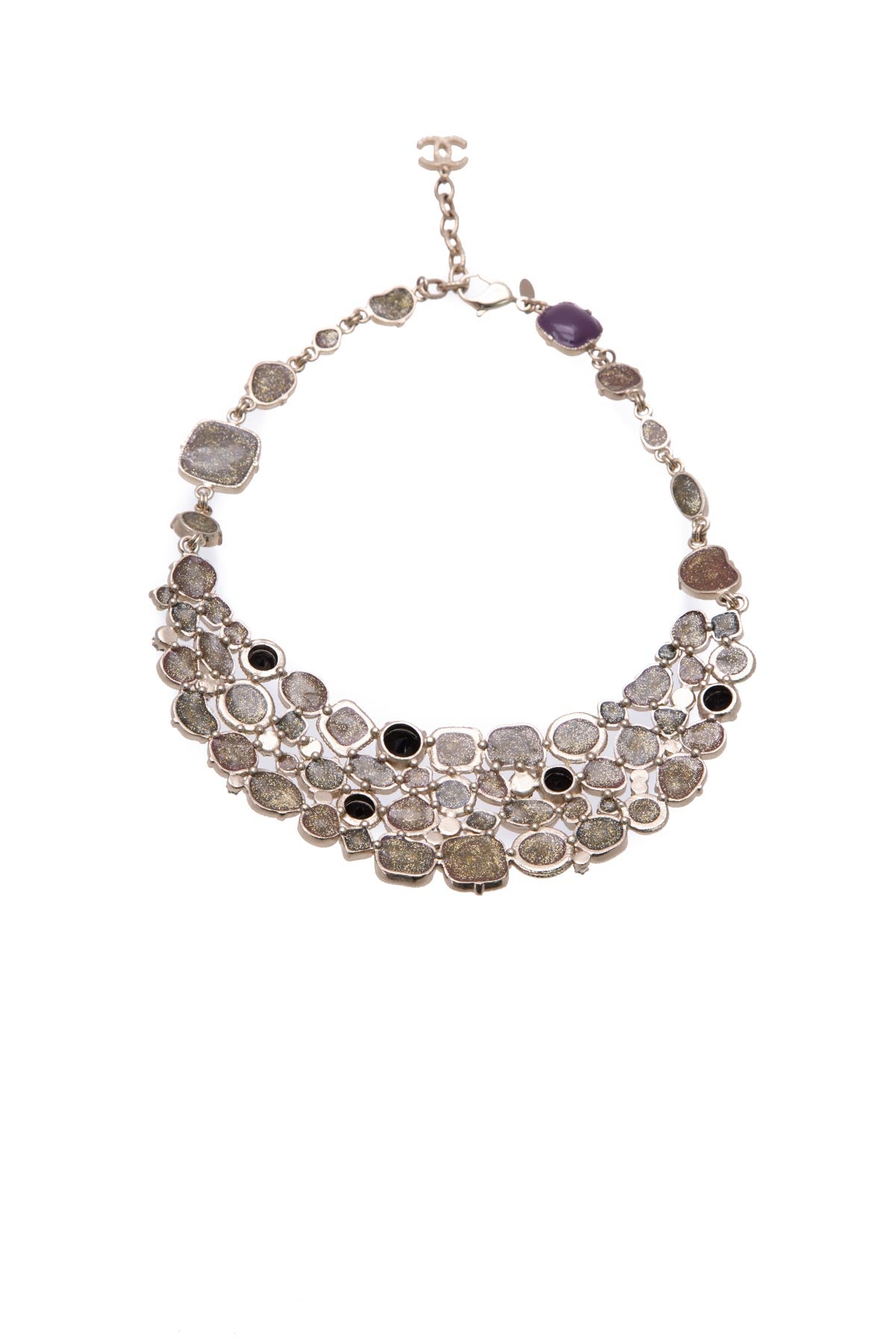 Chanel Gripoix CC Bib Necklace