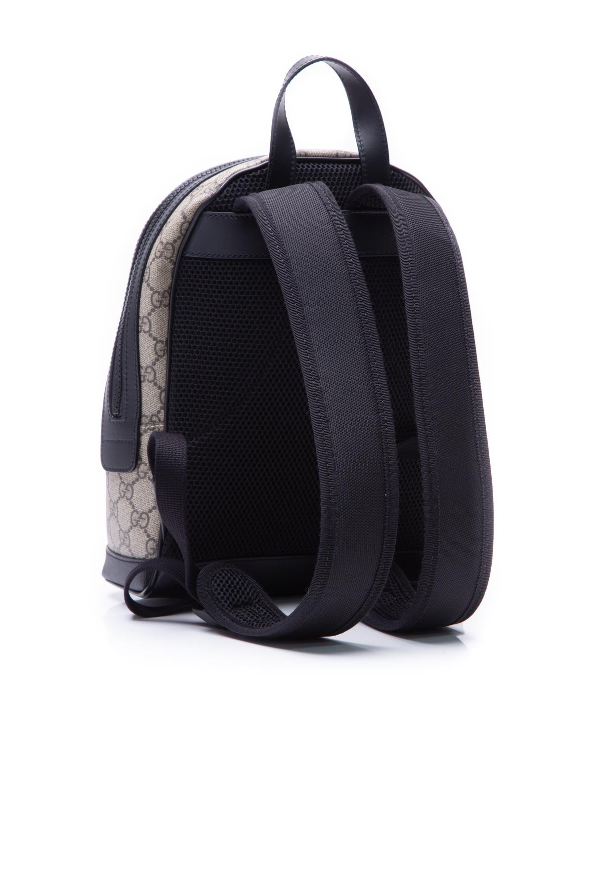 Gucci Black & Original GG Supreme Canvas Eden Backpack Small