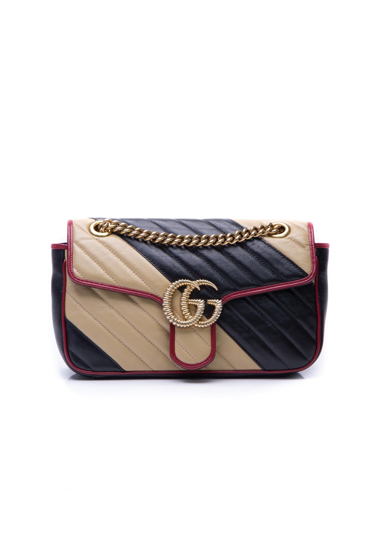 Gucci Mixed Matelasse Leather GG Marmont Mini Flap Bag (SHF-3x0jMH) – LuxeDH
