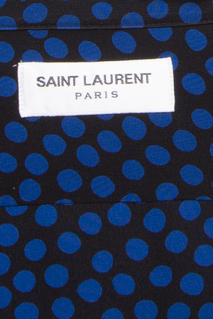 Saint Laurent Polka Dot Silk Shirt - Size 41