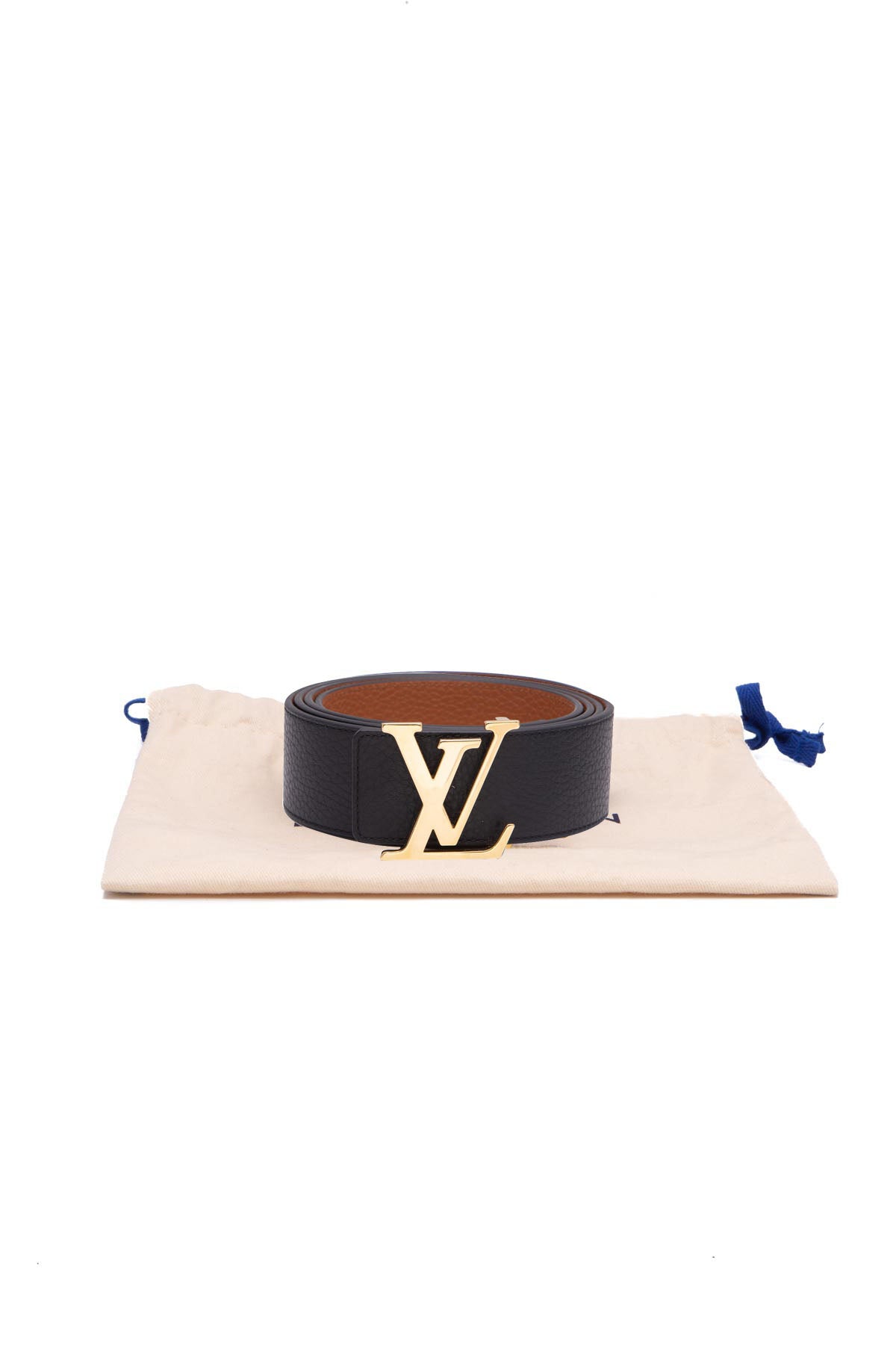 Louis Vuitton Belt Initiales Monogram Eclipse Matte Black