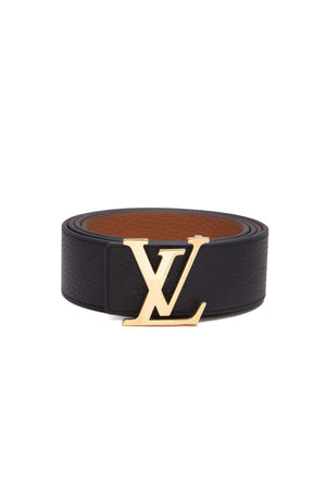 Louis Vuitton Black/Brown Leather LV Initiales Reversible Double Wrap  Bracelet Louis Vuitton