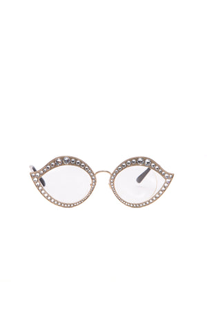 Gucci Crystal Cat Eye Sunglasses