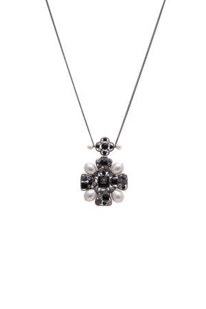 Chanel Gripoix Crystal Pearl Necklace