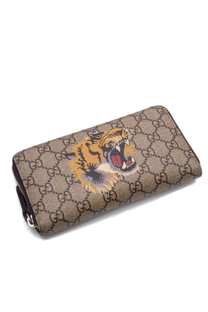 Gucci Tiger Zip Around Wallet