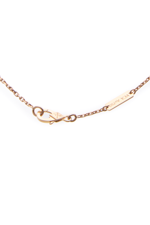 Van Cleef & Arpels Alhambra Onyx and Diamond Pendant Necklace