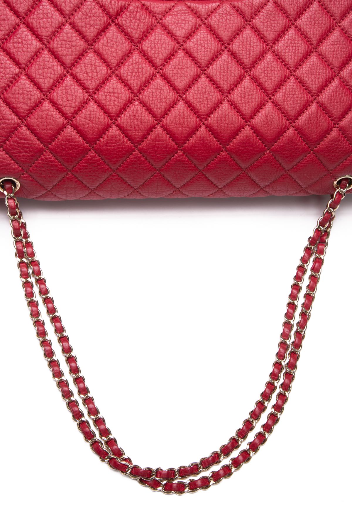 Vintage CHANEL Cherry Red Caviar Leather Quilted Shoulder Bag -  Israel