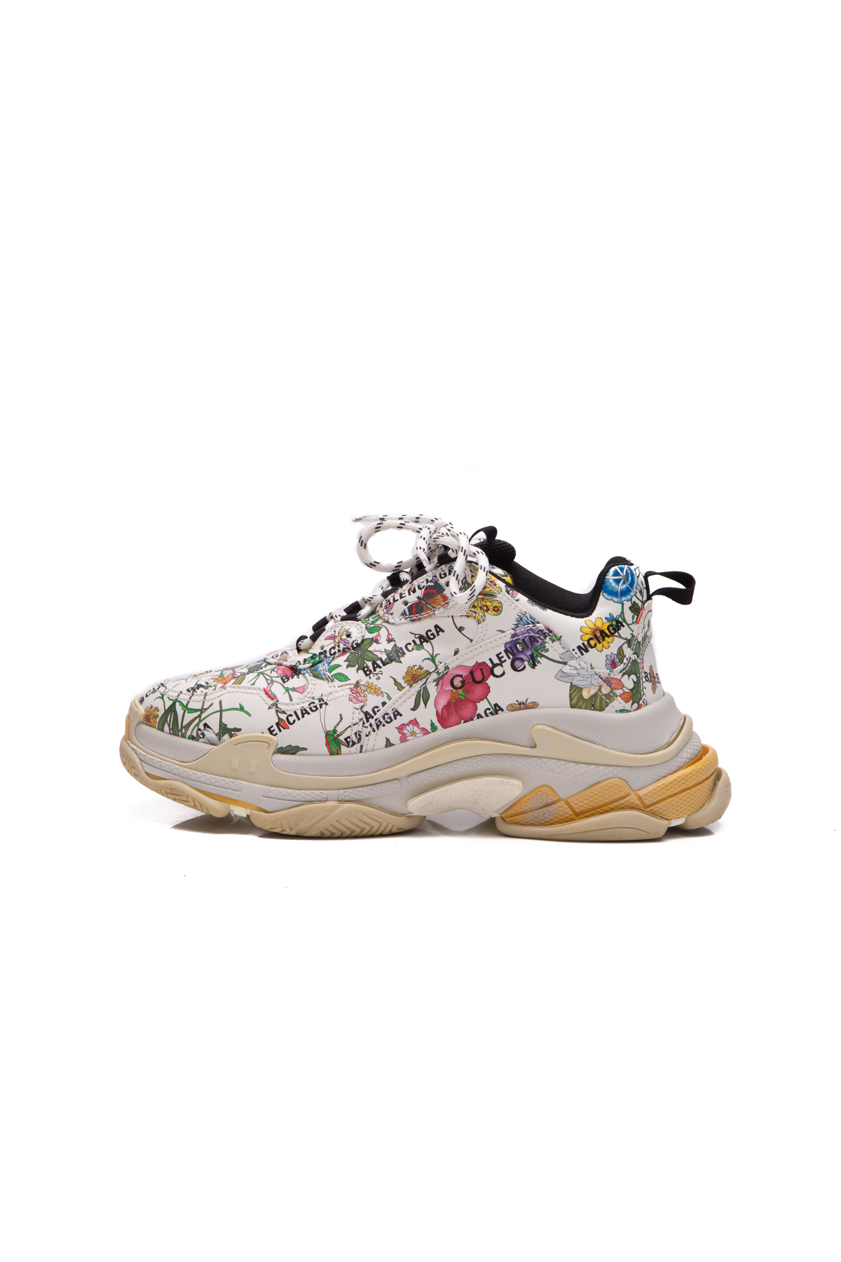Gucci Men s Gucci X Balenciaga Flora Triple S Sneakers US Size