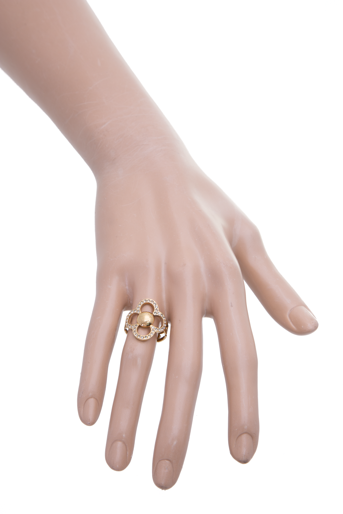 LV Crystal Gold Ring | Yaas Jewellery
