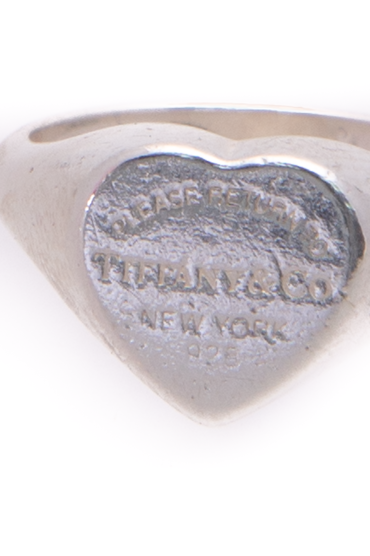 Tiffany Co. Return to Tiffany Heart Signet Ring Size 6