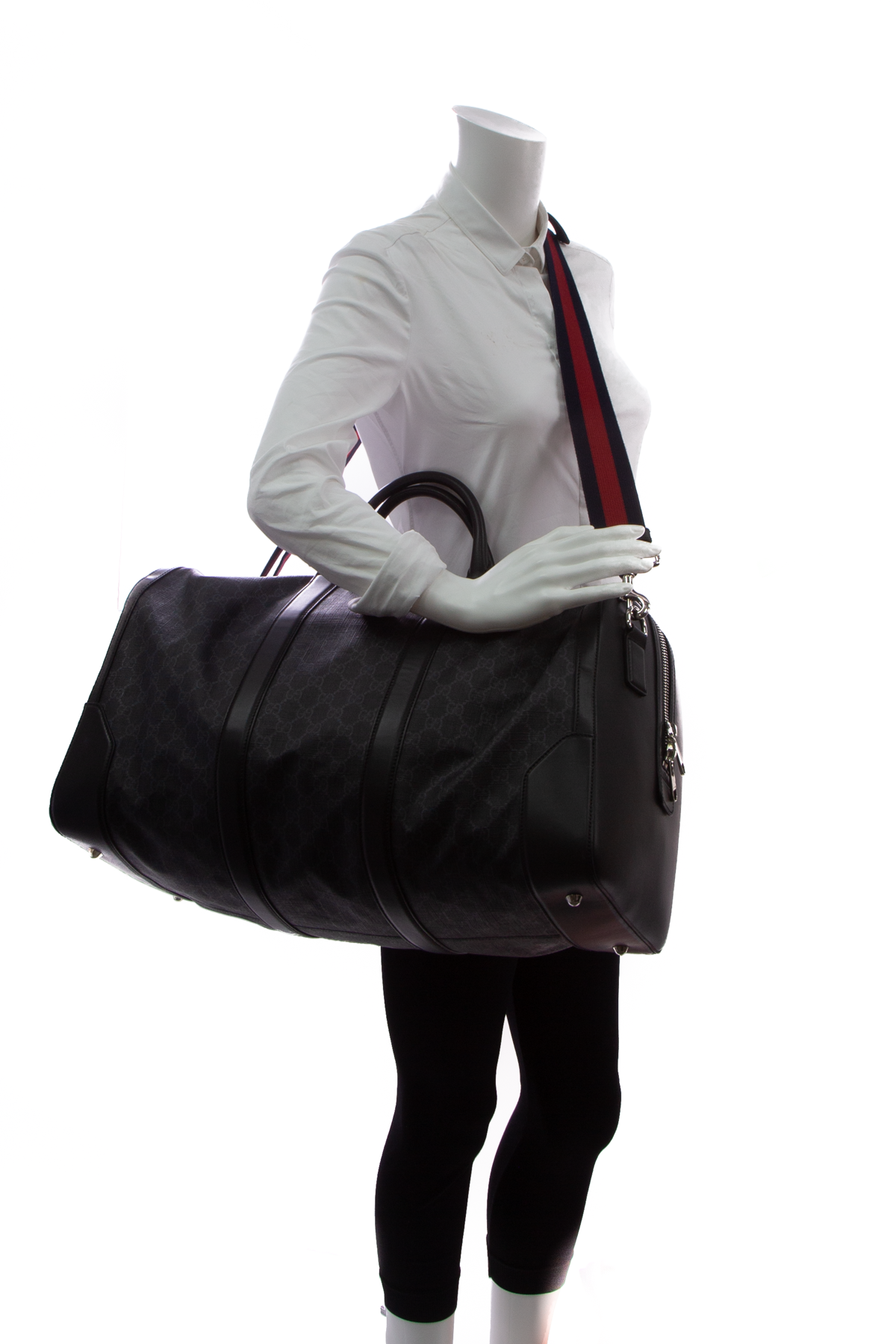 Goyard Luggage Tag White Leather Travel Duffle Weekend Rolling Luggage  Briefcase